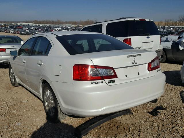 4A32B2FF8CE010354 - 2012 MITSUBISHI GALANT FE WHITE photo 3