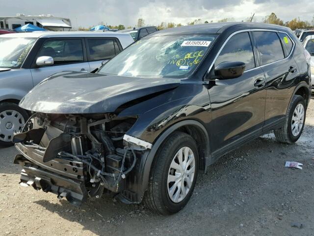 KNMAT2MTXGP733055 - 2016 NISSAN ROGUE S BLACK photo 2