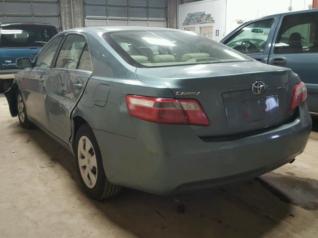 4T4BE46K17R007764 - 2007 TOYOTA CAMRY NEW GREEN photo 3