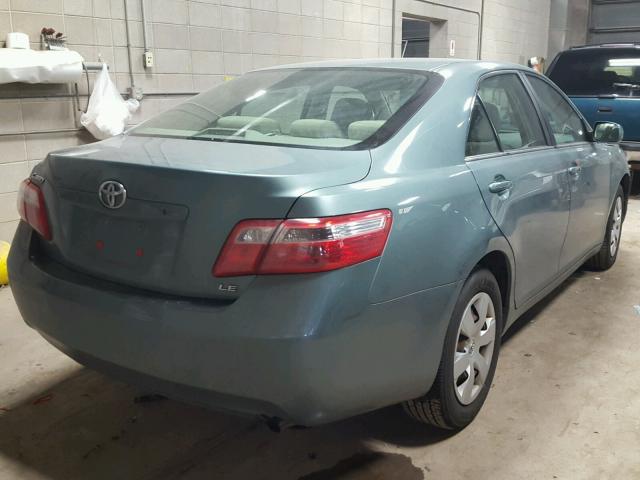 4T4BE46K17R007764 - 2007 TOYOTA CAMRY NEW GREEN photo 4