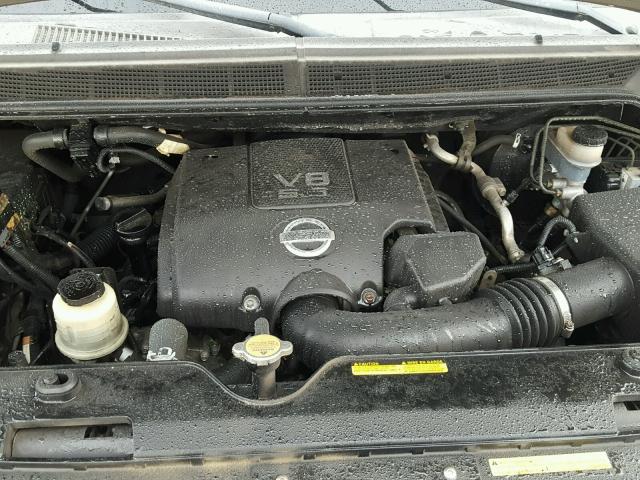 1N6BA06A88N302881 - 2008 NISSAN TITAN XE GRAY photo 7