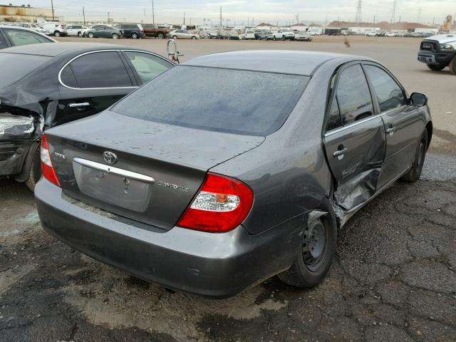 JTDBE32K330167225 - 2003 TOYOTA CAMRY LE GRAY photo 4