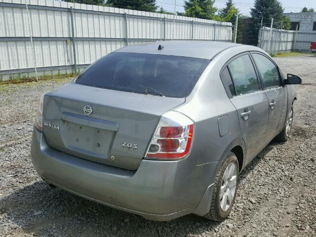 3N1AB61E48L636093 - 2008 NISSAN SENTRA 2.0 GRAY photo 4