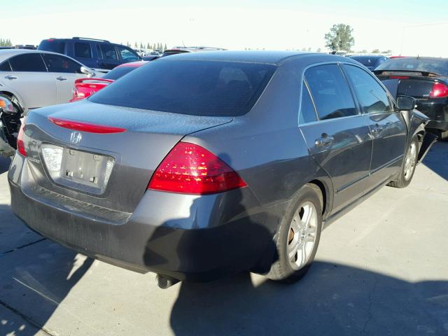 JHMCM56736C010515 - 2006 HONDA ACCORD EX GRAY photo 4