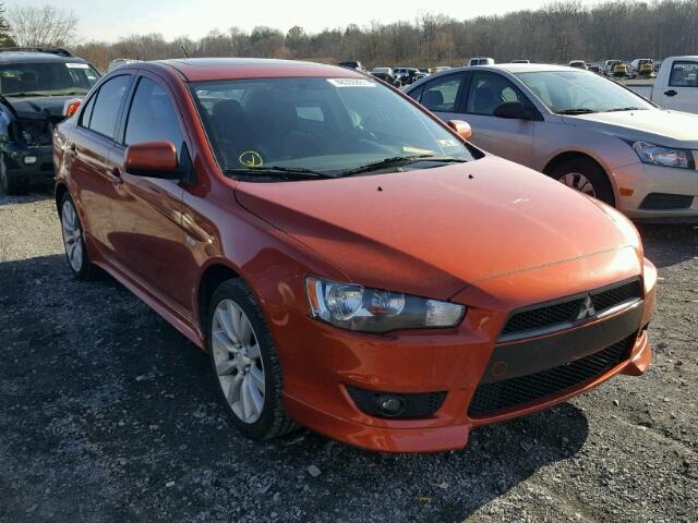 JA32U8FW4AU009218 - 2010 MITSUBISHI LANCER GTS ORANGE photo 1