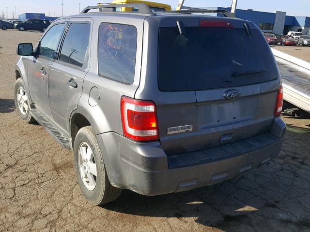 1FMCU0D73CKA74512 - 2012 FORD ESCAPE XLT GRAY photo 3