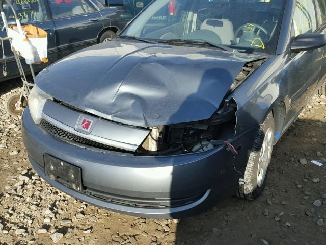 1G8AJ52F84Z176421 - 2004 SATURN ION LEVEL GRAY photo 9