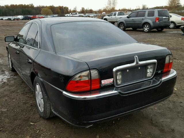 1LNHM86SX5Y623953 - 2005 LINCOLN LS BLACK photo 3