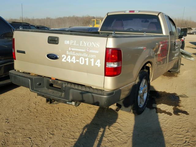 1FTRF12227KC13654 - 2007 FORD F150 BEIGE photo 4