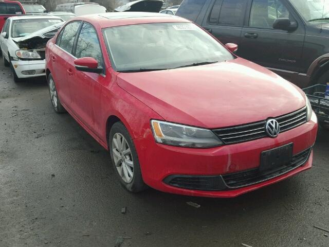 3VWD17AJ6EM381286 - 2014 VOLKSWAGEN JETTA SE RED photo 1