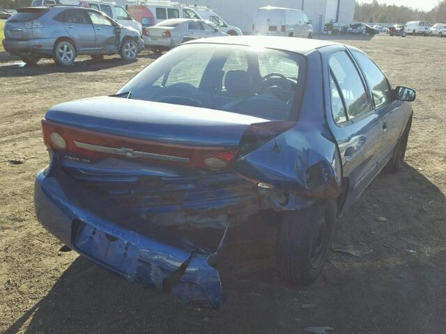 1G1JC52F937207551 - 2003 CHEVROLET CAVALIER BLUE photo 4