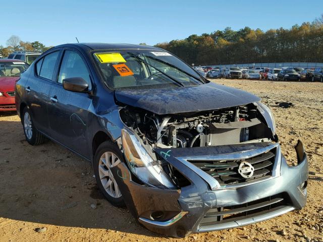 3N1CN7AP6HL810172 - 2017 NISSAN VERSA S BLUE photo 1