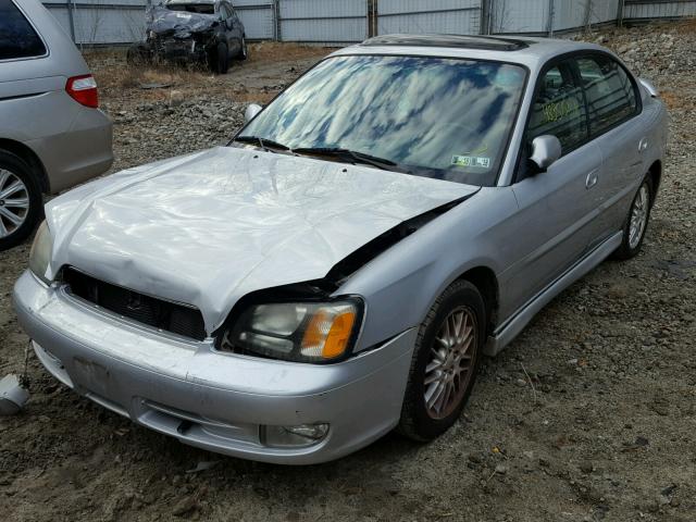 4S3BE645027201104 - 2002 SUBARU LEGACY GT SILVER photo 2