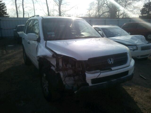 2HKYF18503H586309 - 2003 HONDA PILOT EXL WHITE photo 1