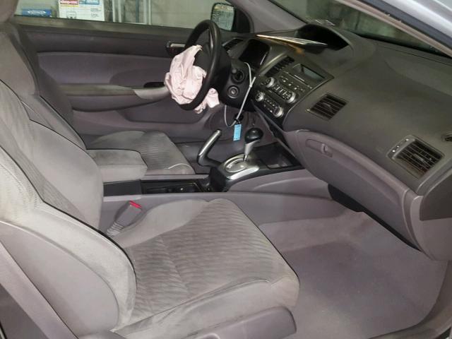 2HGFG12899H522523 - 2009 HONDA CIVIC EX SILVER photo 5