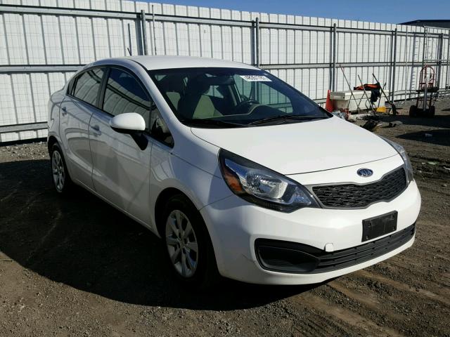 KNADM4A33D6129551 - 2013 KIA RIO LX WHITE photo 1