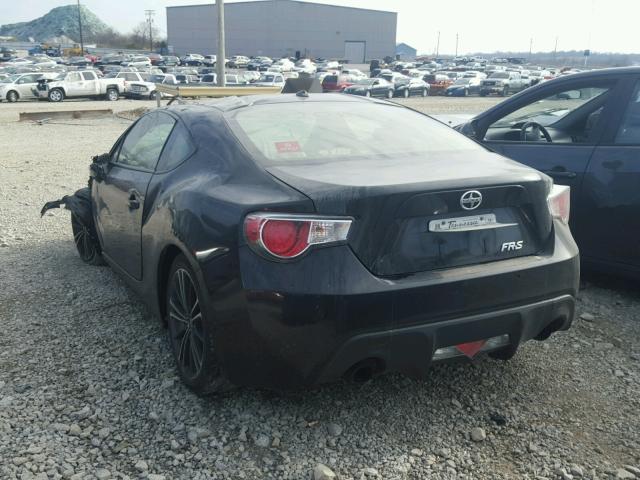 JF1ZNAA17D2714200 - 2013 TOYOTA SCION FR-S BLACK photo 3