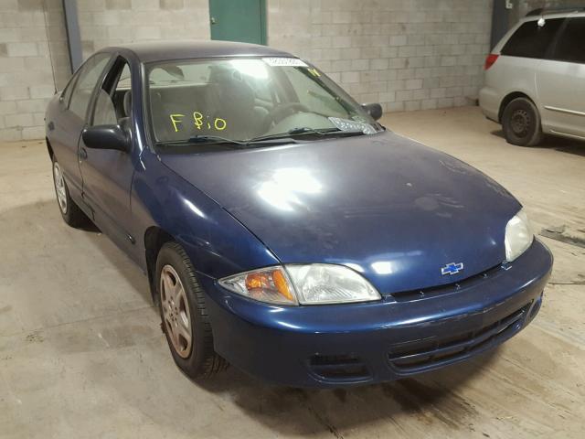 1G1JF524X27144545 - 2002 CHEVROLET CAVALIER L BLUE photo 1