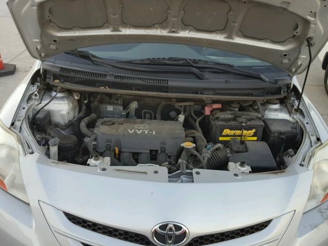 JTDBT923781284857 - 2008 TOYOTA YARIS GRAY photo 7