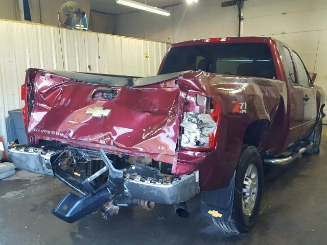 1GCHK59K99E138649 - 2009 CHEVROLET SILVERADO MAROON photo 4