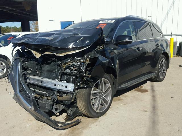 5FRYD3H81HB008042 - 2017 ACURA MDX ADVANC BLACK photo 2