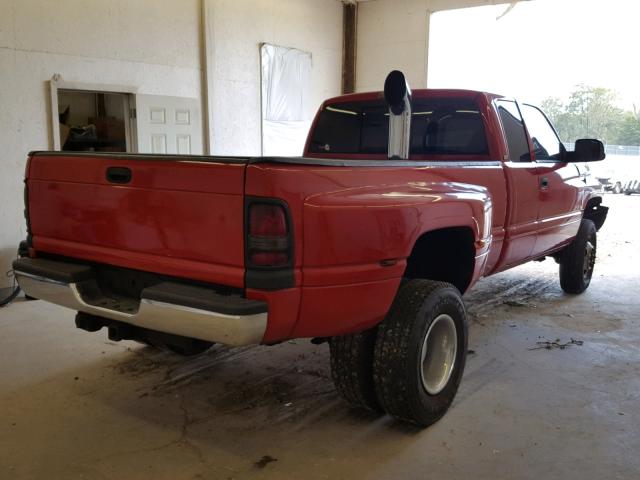 1B7MF3360YJ101563 - 2000 DODGE RAM 3500 RED photo 4