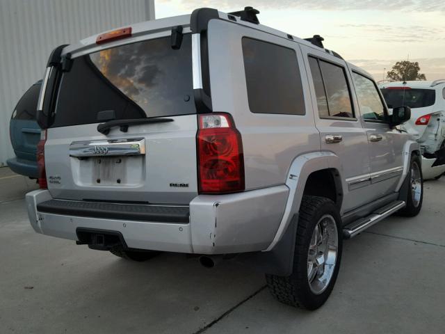 1J8HG58277C553182 - 2007 JEEP COMMANDER SILVER photo 4