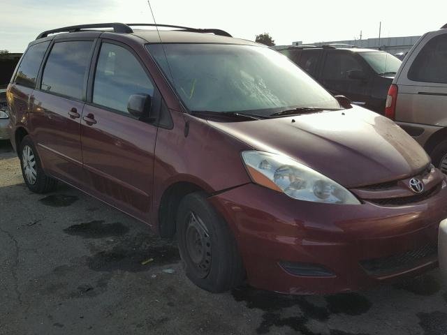 5TDZK23C39S288058 - 2009 TOYOTA SIENNA CE RED photo 1