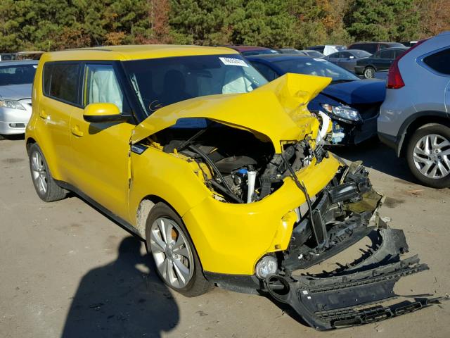 KNDJP3A58G7239714 - 2016 KIA SOUL + YELLOW photo 1