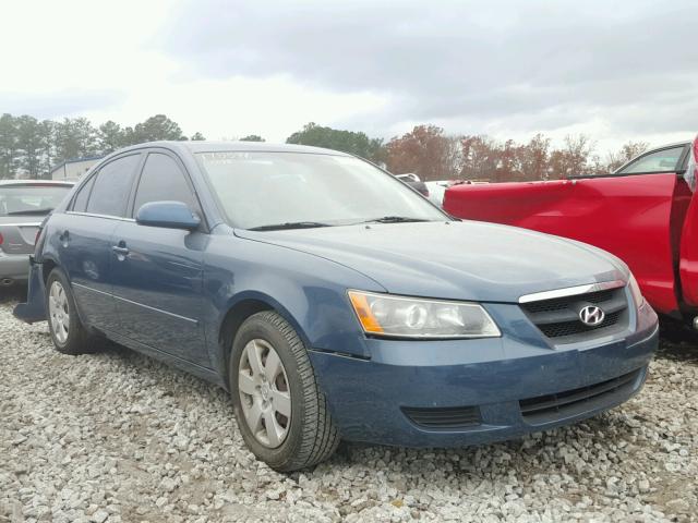 5NPET46C18H334011 - 2008 HYUNDAI SONATA GLS BLUE photo 1