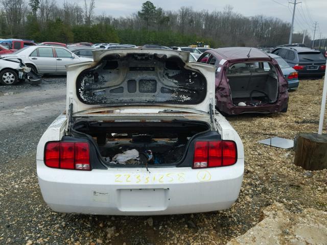 1ZVFT84N275302017 - 2007 FORD MUSTANG WHITE photo 9