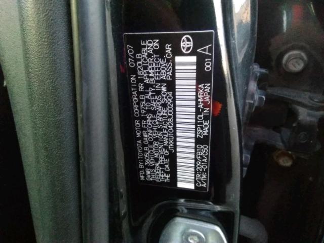 JTKKU10428J002904 - 2008 TOYOTA SCION XD BLACK photo 10