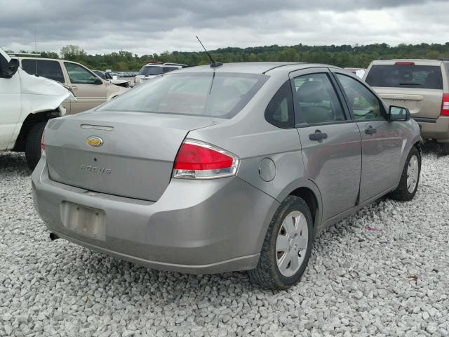 1FAHP34N18W275011 - 2008 FORD FOCUS S/SE SILVER photo 4