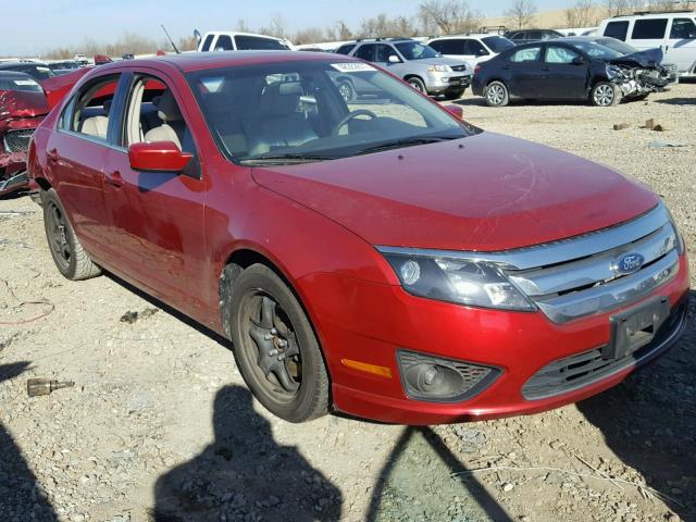 3FAHP0HG1AR302954 - 2010 FORD FUSION SE BURGUNDY photo 1