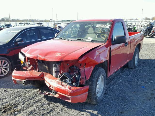 1GCCS148868155791 - 2006 CHEVROLET COLORADO RED photo 2