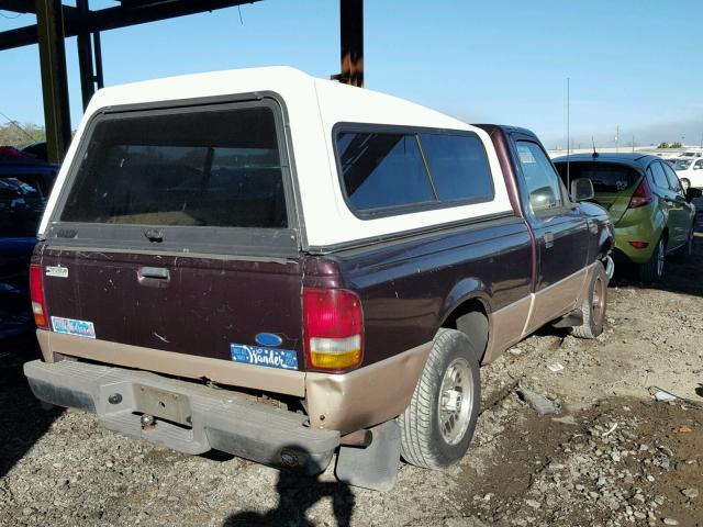 1FTCR10U3RUD14386 - 1994 FORD RANGER PURPLE photo 4