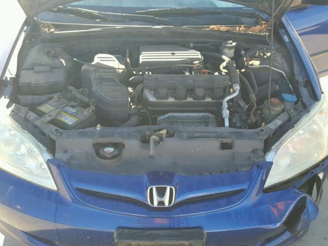 2HGES16495H609446 - 2005 HONDA CIVIC DX BLUE photo 7