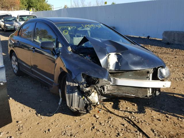 2HGFA1F53BH546808 - 2011 HONDA CIVIC LX BLACK photo 1