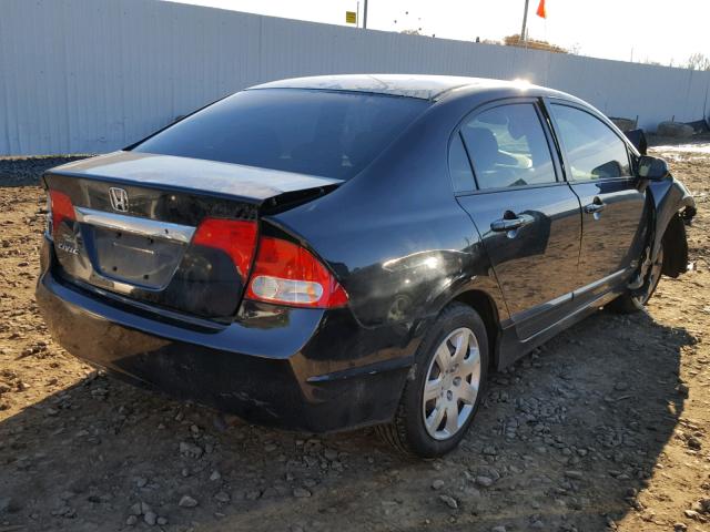 2HGFA1F53BH546808 - 2011 HONDA CIVIC LX BLACK photo 4