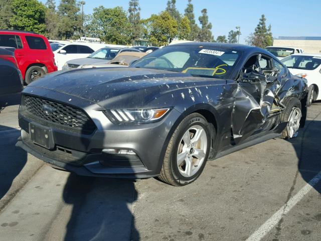 1FA6P8AM1F5342838 - 2015 FORD MUSTANG GRAY photo 2