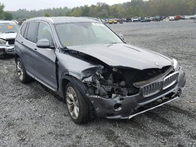 5UXWX9C56G0D81365 - 2016 BMW X3 XDRIVE2 GRAY photo 1