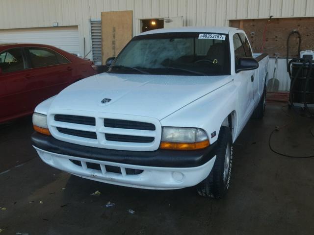 1B7GL22X4WS550990 - 1998 DODGE DAKOTA WHITE photo 2