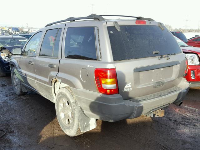 1J4GW58S6XC737450 - 1999 JEEP GRAND CHER GRAY photo 3