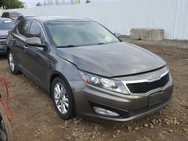 KNAGN4A76B5059768 - 2011 KIA OPTIMA EX BROWN photo 1