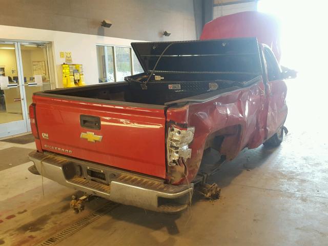 1GCNKPEC7EZ344973 - 2014 CHEVROLET SILVERADO RED photo 4