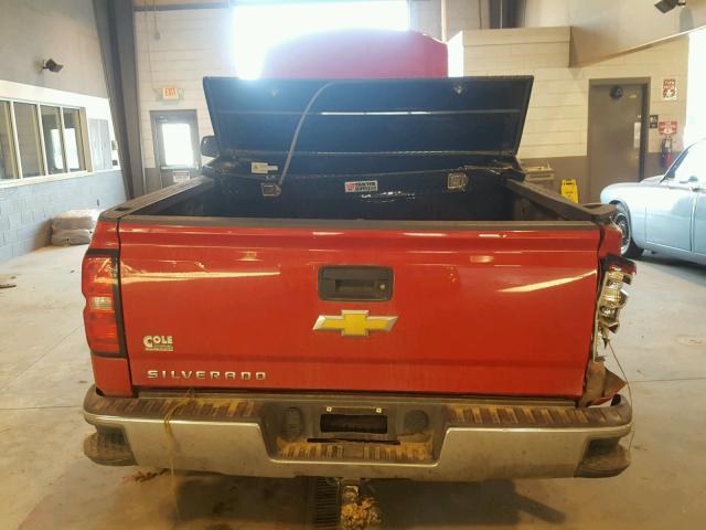 1GCNKPEC7EZ344973 - 2014 CHEVROLET SILVERADO RED photo 6