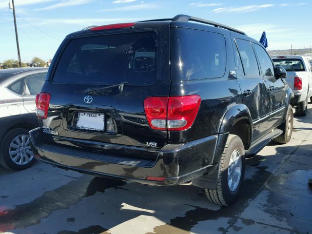 5TDZT34A27S297590 - 2007 TOYOTA SEQUOIA SR BLACK photo 4