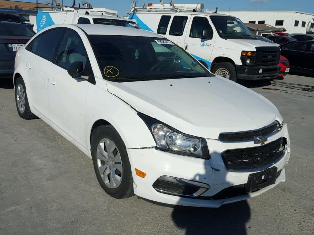 1G1PA5SH8F7229224 - 2015 CHEVROLET CRUZE LS WHITE photo 1