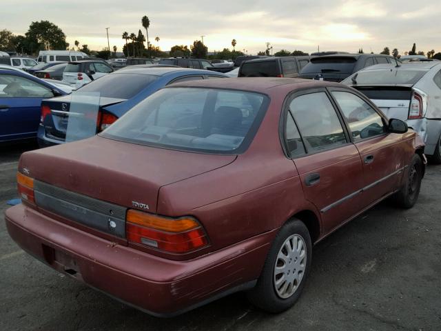 1NXAE09B9RZ200726 - 1994 TOYOTA COROLLA LE RED photo 4