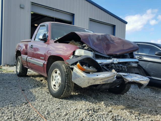 1GCEC14T1YZ272426 - 2000 CHEVROLET SILVERADO MAROON photo 1